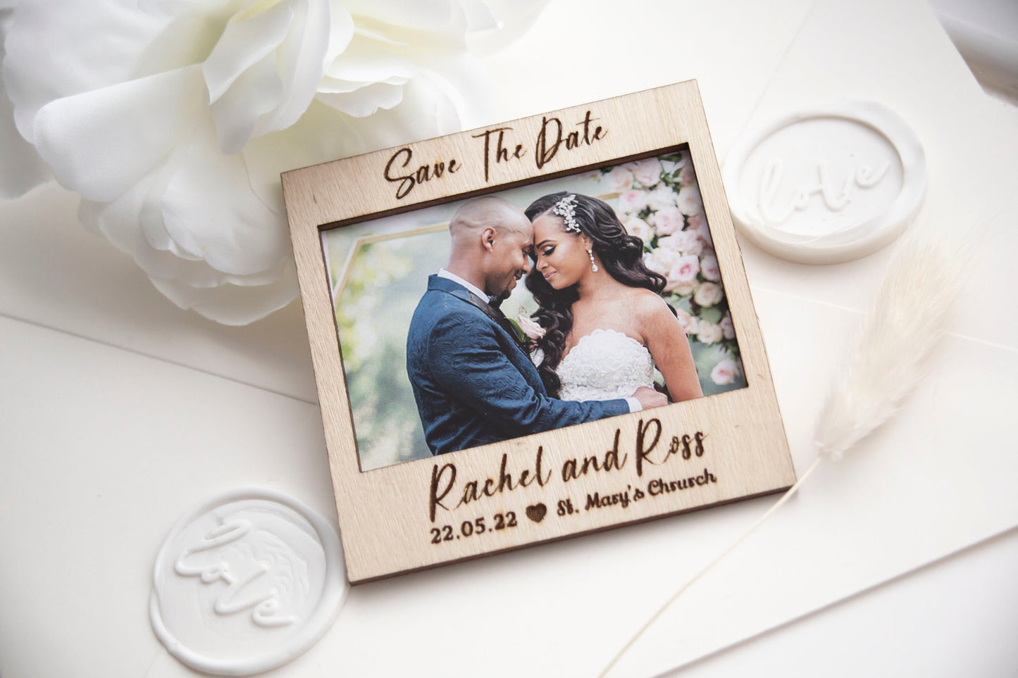 Save The Date Magnet | Custom Gift Favor | Wedding Thank You Magnet | Card Only | Customize Magnets | Wedding Invitation | Photo Invitation