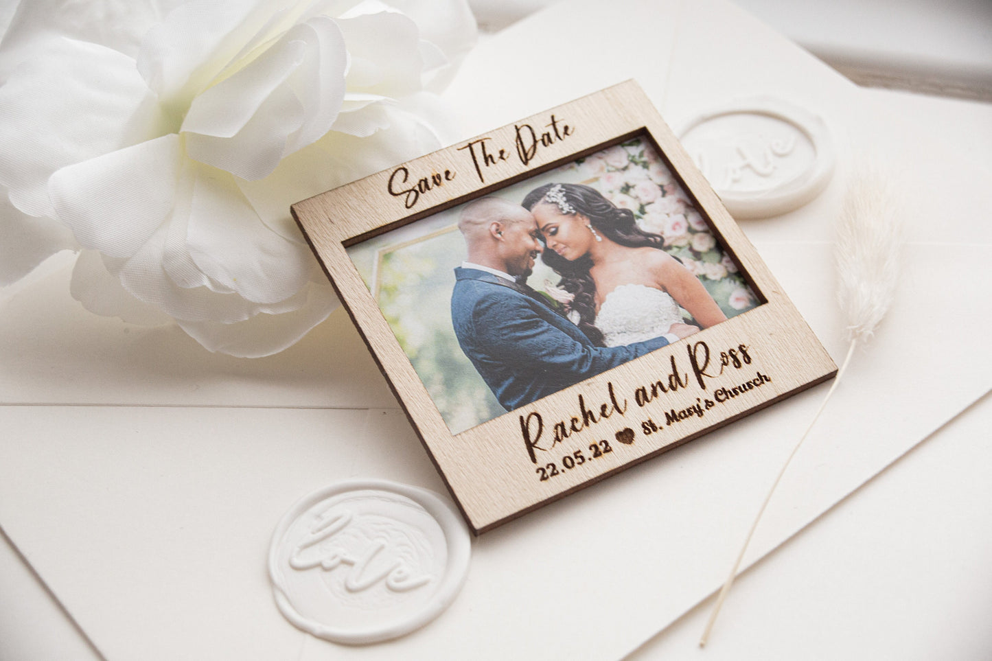 Save The Date Magnet | Custom Gift Favor | Wedding Thank You Magnet | Card Only | Customize Magnets | Wedding Invitation | Photo Invitation