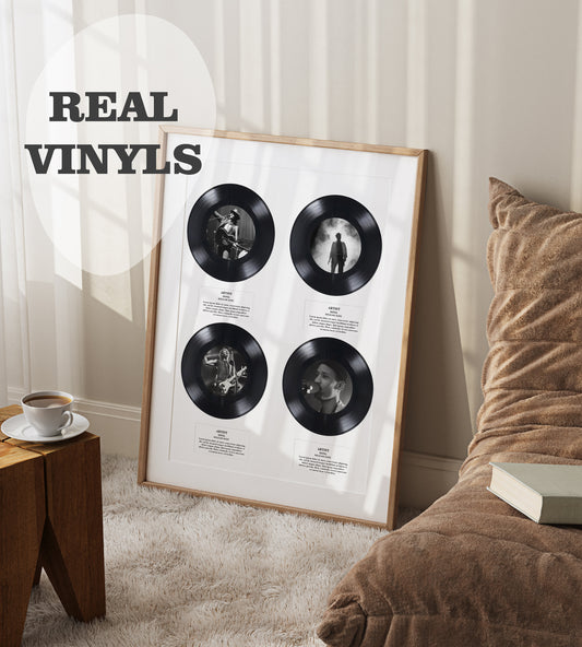 Music gift for dad, Vinyl Record Custom, Anniversary gift for boyfriend, wedding anniversary gift, Fathers Day Custom gift , Retro Gift