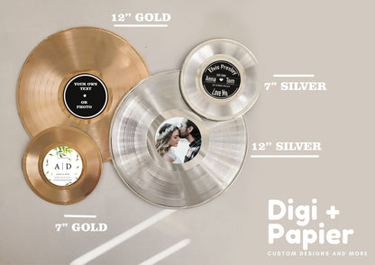 Vinyl Record Award for Best Album, Vinyl Record Frame with Custom Engraving for Wedding Anniversary Gift , Music Gift , Music Plaques